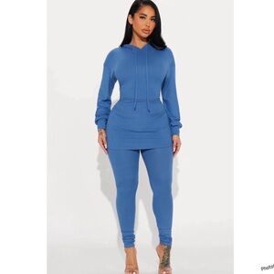 Fashion Nova Denim Legging Set